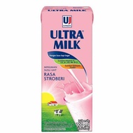 Ultra Susu UHT | Strawberry | Susu Kemasan | Milk | 200ml