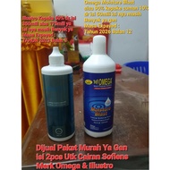 Cairan Soflens Omega Moisture Blast kepake 10% sisa 450mili Bulan 12- Tahun 2026 & Illustro Premium 