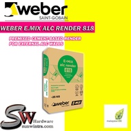 WEBER EMIX ALC RENDER 818/SIMEN RENDER/RENDER SIMEN/RENDER CEMENT FOR WALL (25KG)