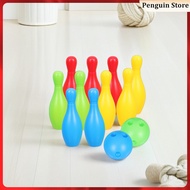 1 Set Kids Toy Bowling Set Plastic Bowling Pins with Ball Toddler Indoor and Outdoor Bowling Games f