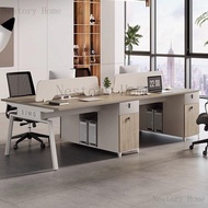 4/6-Person Office desk chair combination/computer desk/Financial Desk/Double Sided Office Work Table