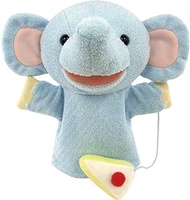Monseuil Squishy Puppet, Elephant, 9.8 x 6.7 x 9.4 inches (25 x 17 x 24 cm)