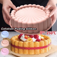 [Ready]8 inch Charlotte Silicone Mold Chocolate Cake Pudding Pan/ Silicone Pudding Mold Marble Cake 