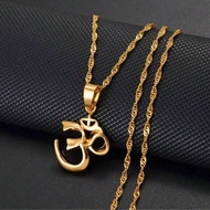 1pc African Symbol Small Yoga Charm Necklace Pendant For Women Girl, Hindoo Hindu Buddhist OM India