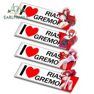 EARLFAMILY 13cm for I Love High School DxD Rias Car Sticker Anime Beautiful Vinyl Decal Car Door Pro