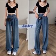 Smart ️ Jeans Foreigner Style Flared Legs Folded Long Pants 40 Inches Tight/C82