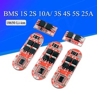 Bms 1s 2s 10a 3s 4s 5s 25a Bms 18650 Li-ion Lipo Lithium Battery Protection Circuit Board Module Pcb