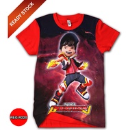 Boboiboy Lightning T-Shirt New Idol Boboiboy Shirt 7-powerful Children REG-R220