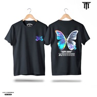 KAOS SLANK  - BAJU SLANK KUPU BIRU - KAOS DISTRO SLANK - AMELIA SLANKY