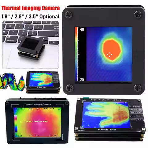 Portable Thermal Camera LCD Display Thermal Imaging Camera Thermograph Temperature Camera USB Infrar
