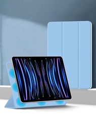 1入組藍色磁性保護套,適用於ipad Pro 11英寸第1、2、3代、12.9英寸第6代、air、第4、5代和mini第6代平板電腦