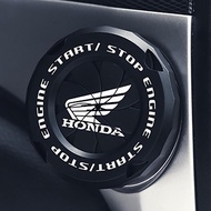 Rotary Push Start Button Cover Car Engine Start Stop Button Protective Cover Universal Car Button De