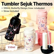 Butterfly Tumbler Kawaii Tumbler Flask Thermos Tumbler Tumbler Sejuk Tumbler Coffee Straw With Tumbl