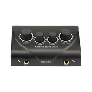 【Sunrise Collective】 Portable Karaoke Sound Audio Stereo Echo Mixer Dual Microphone Inputs RCA Cable