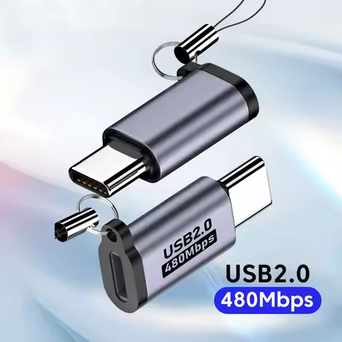 Micro USB To Type C Adapter Mini USB To USB C 480Mbps Fast Data Charging Connector USBC To Lightning