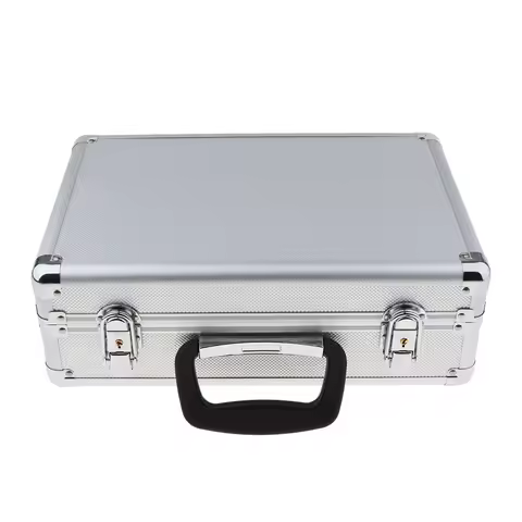 Aluminum Carrying Case for JR FUTABA Transmitter Receiver Ect Storage Box , 35x23x12cm