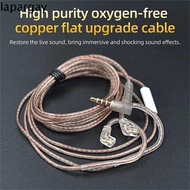 LAPARGAY KZ Earphones Cord For KZ ZEX B/C Pin 2Pin Cable Twisted Cable Upgrade Oxygen-Free Copper ZS10 Earphone Wire