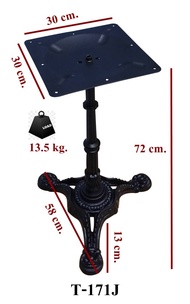 Daiso ขาโต๊ะเหล็กหล่อโรมัน 3 แฉก ขาโต๊ะสำเร็จรูป รุ่น T-171 J