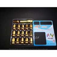SPORT RIM NUT GOLD COLOUR M12x1.25