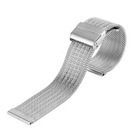 ☎♝❧ 18/20/22/24 mm Hook Buckle Mesh Stainless Steel Watch Straps Silver/Black/Gold/Rose Gold Watch Bands Replacement Strap