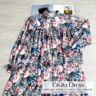 CIVITA MAXY DRESS COTTON RAYON PREMIUM THICK COOL SOFT COMFORTABLE BY MOELA