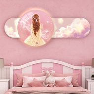 Lukisan Hiasan Bilik Kanak-kanak Kartun yang Comel dan Selesa Kreatif Seronok Gadis Bilik Lelaki Bil