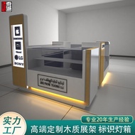 She Shelf Wooden Computer Mobile Phone Notebook Display Cabinet Mobile Phone Counter Display Stand S