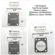 Original Tohatsu/Mercury Japan Fuel Pump Gasket  set 15hp 18hp 40hp 50hp 2stroke
