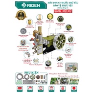 Đầu phun xịt áp lực đầu xịt rửa xe Ty Sứ 22mm 2-3HP RIDEN RD22-01C