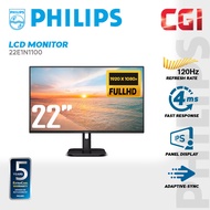 Philips 21.5" 22E1N1100 IPS FHD Adaptive Sync 120Hz 4ms Low Blue Mode Monitor