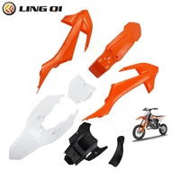 LING QI Motorcycle Plastic Cover Fairing Body Plastic Cover Kit Set Fender For China KT50 Mini Dirt 