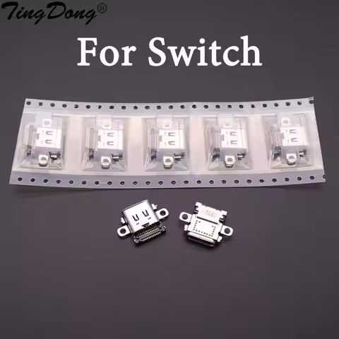 5Pcs charging port For Nintendo Switch NS Console Charging Port Power Connector Type-C Charger Socke