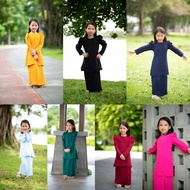 👍baju kurung 2023👍PEPLUM LYLIAN  Baju Kurung Budak Baju Kurung Kain Ori como creap kanak baju raya sedondon baju raya👍