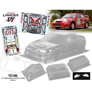 1/10 Lancer Evolution EVO 6 Ⅵ RC PC body shell 190mm width Transparent no painted drift body shell R