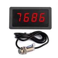 9999RPM Tachometer Digital LED Counting Meter DC 8-24V Gauge Speed Meterwith NPN 5V Hall Magnet Sens