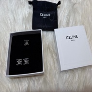 Celine triomphe 凱旋門銀色迷你小髮夾小抓夾