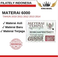 Materai 6000 Asli Tahun 2010 2011 2012 2013 2014