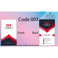 C03 Name Card Design