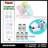 LIOTOG Mini Thermal Printer Paper Adhesive Print Paper Sticker For C9 C15 C19 Color Photo Printer