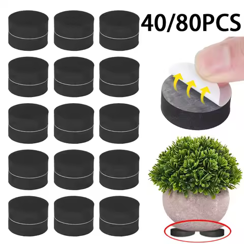 40/80pcs Flower Pot Feet Risers Natural Rubber Pot Mat Invisible Plant Pots Feet home garden Accesso