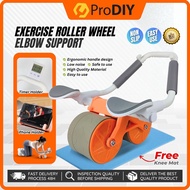 Elbow Support Roller Wheel Abdominal Wheel Automatic Rebound Muscle Elbow Support Fitness Exerciser Gym Equipment Timer