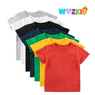 TSHIRT PLAIN TSHIRT [100% COTTON] WIZKID KIDS BOY/GIRL TSHIRT KOSONG BUDAK TSHIRT BUDAK T-SHIRT BABY T-SHIRT TSHIRT BABY