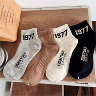 Street Fashion 1977 Sports Socks Ins Tide Men Women Couple Short Cotton Socks