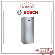 Bosch | KGN76CI30U - Series 6 Free-standing fridge-freezer with freezer at bottom 186 x 75 cm Brushe