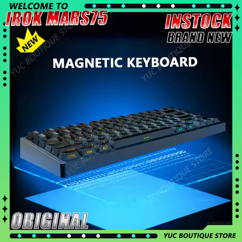 NEW IROK Carotmas Mars75 Pro Gaming Keyboard Magnetic Switch Keyboard 8K RT0.001mm Low Delay ARGB Ga