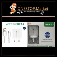 (6 Months Warranty) OPPO SUPERVOOC Power Adapter UK 3 PIN ⚡️65W⚡️ USB-A to Type-C Cable