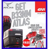 [100% Original] B33NM ATLAS GIVI BOX 2022 Design B33 Top Case Monolock Top Box EX5 LC135 VF3i Y16ZR 