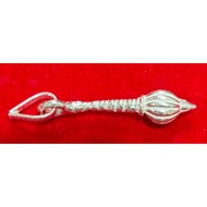 Energized Lord Hanuman Gada Pendant in Pure Silver ( 1 Inch )