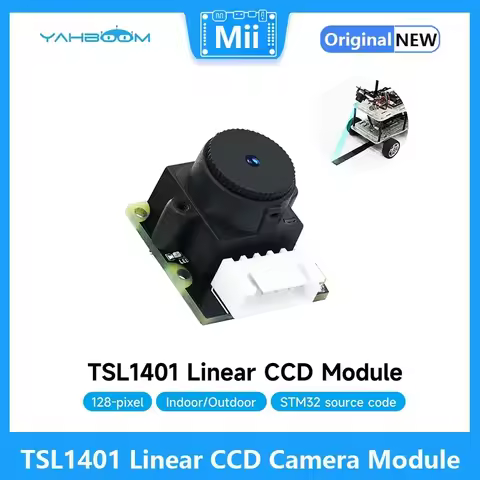 Yahboom TSL1401 Linear CCD Camera Module with 128 Pixels 5IN-XH2.54 Port for STM32 Smart Car Trackin