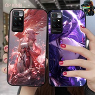 Xiaomi redmi 10 glass phone case with beautiful anime gamer image